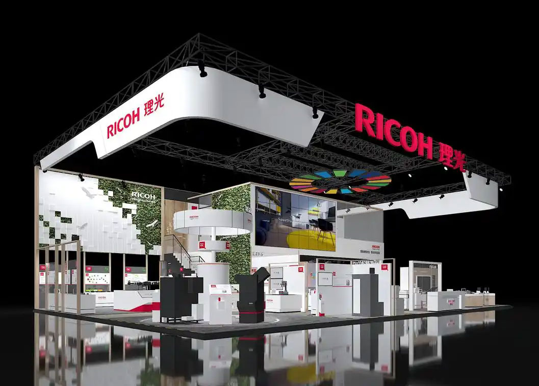 美国展会运营展位布置